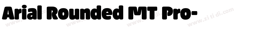 Arial Rounded MT Pro字体转换